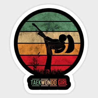 taekwondo girl Sticker